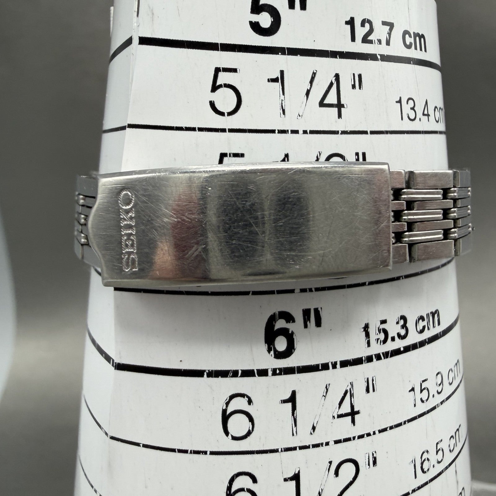 Seiko Automatic Watch Women 23mm Silver Dial Silver Tone Date 2205-0050 PARTS11