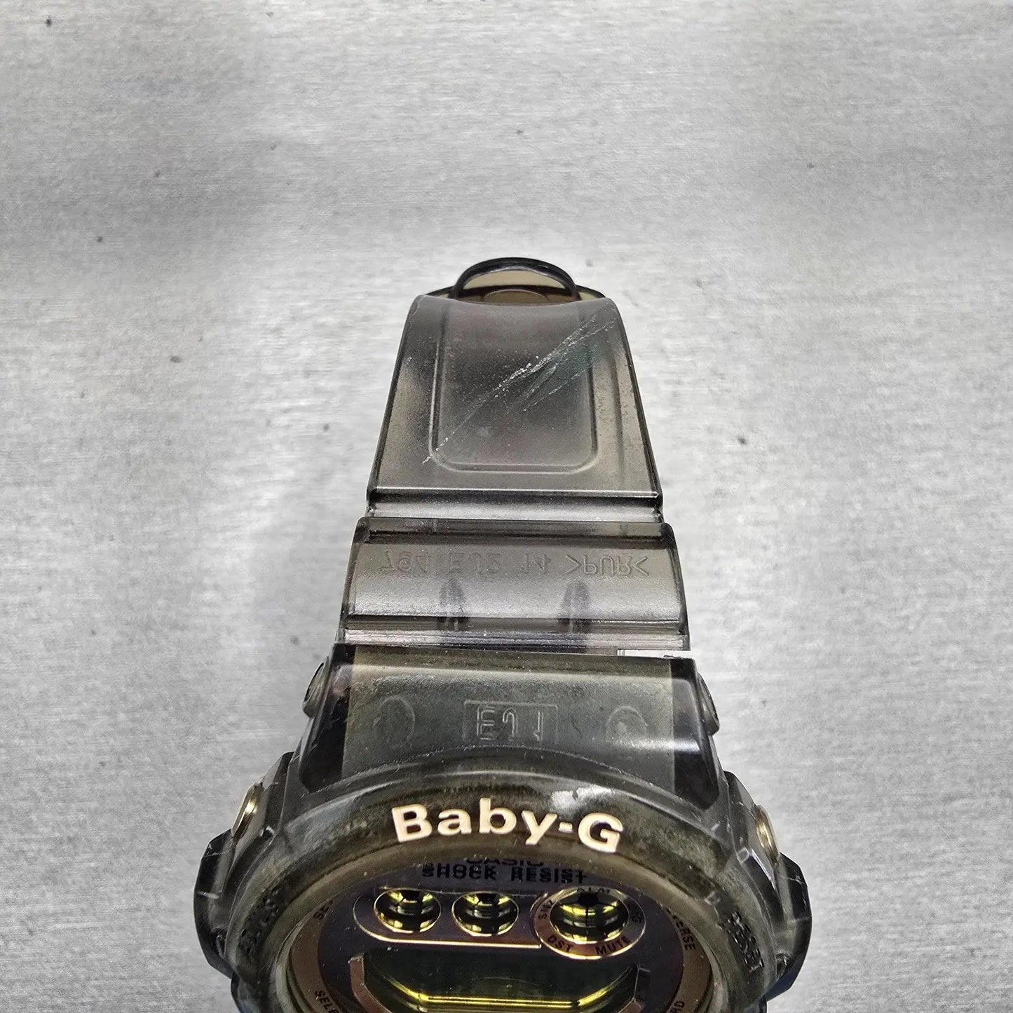 Casio Baby-G BG-6901 Watch Women 46mm Gold Gray Alarm Chronograph New Battery4