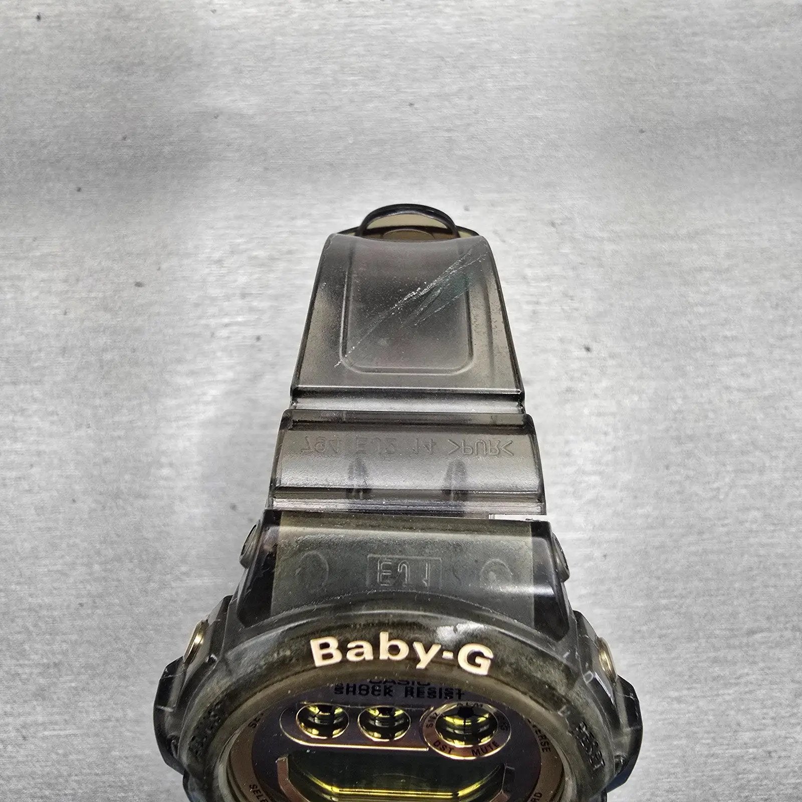 Casio Baby-G BG-6901 Watch Women 46mm Gold Gray Alarm Chronograph New Battery4