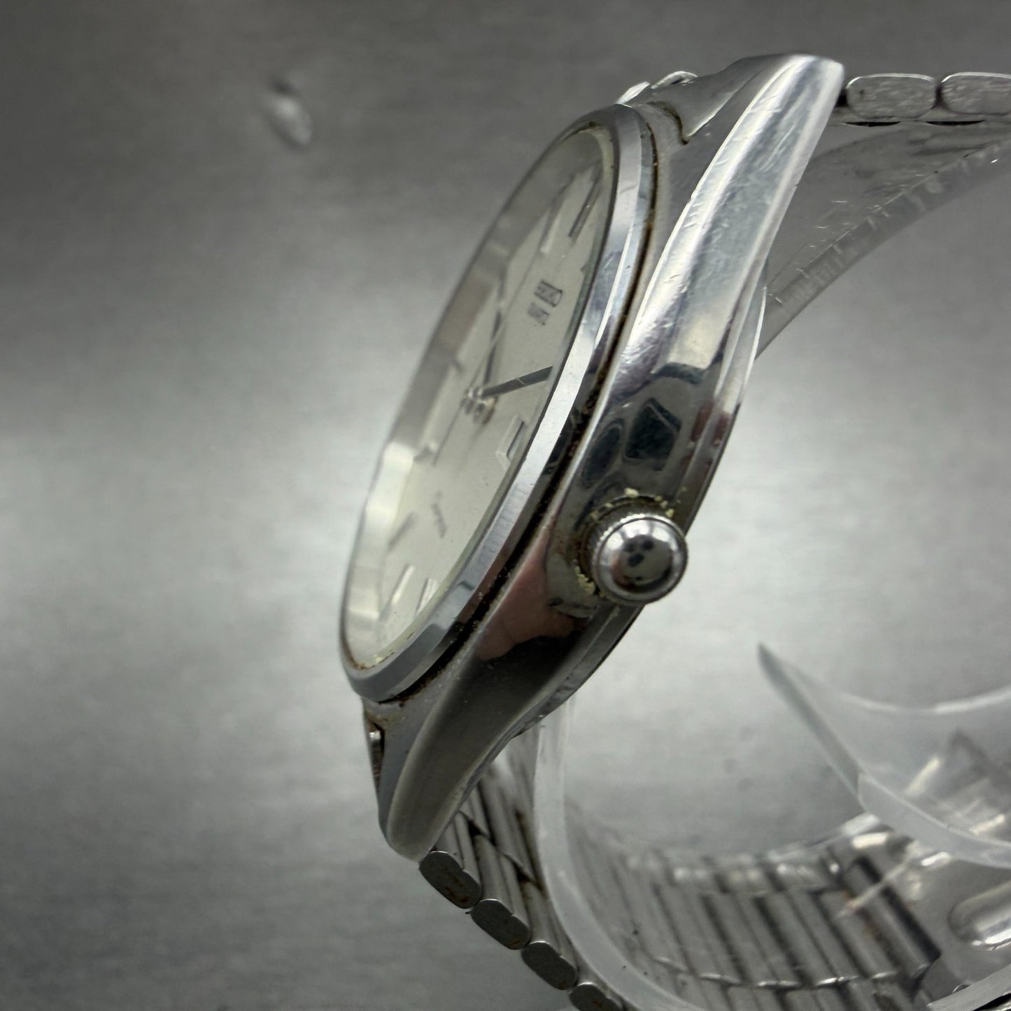 Seiko Chronons Watch Men 33mm Silver Dial Silver Tone Daydate READ!! New Battery2