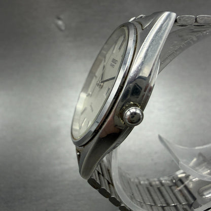 Seiko Chronons Watch Men 33mm Silver Dial Silver Tone Daydate READ!! New Battery2