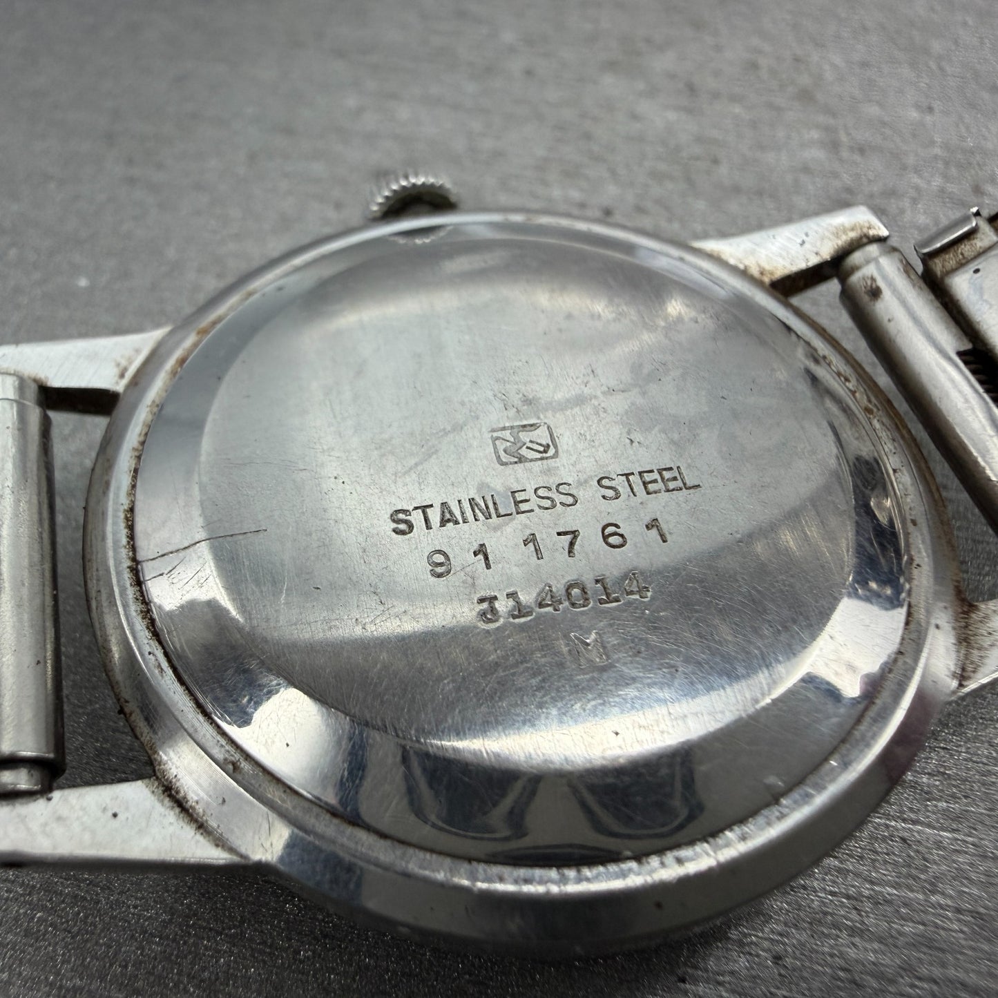 Seiko Lauer Watch Men 35mm Silver Dial Silver Tone Round Manual J14014 PARTS VTG10