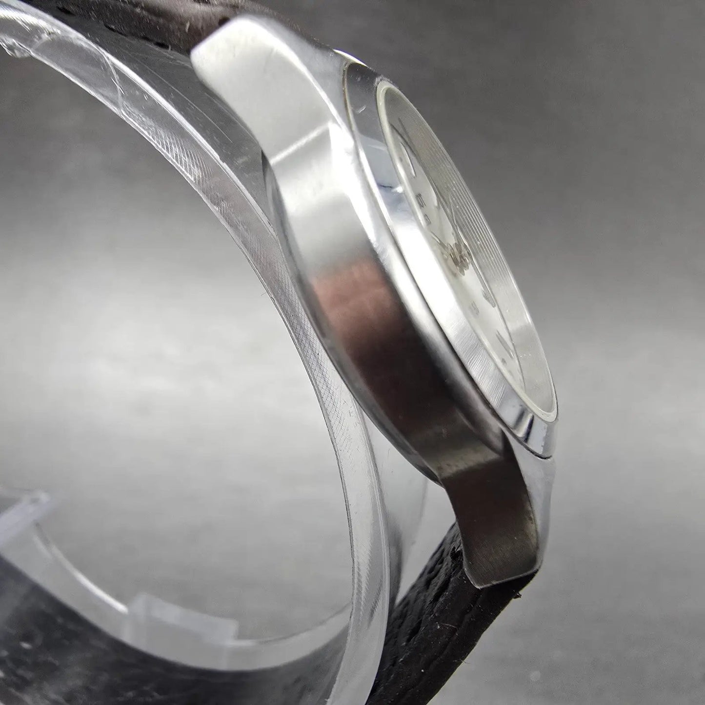 Tissot PR 50 Watch Women 25mm Silver Dial Steel Date Leather J326/426 New Batt3