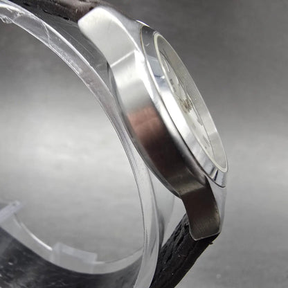 Tissot PR 50 Watch Women 25mm Silver Dial Steel Date Leather J326/426 New Batt3