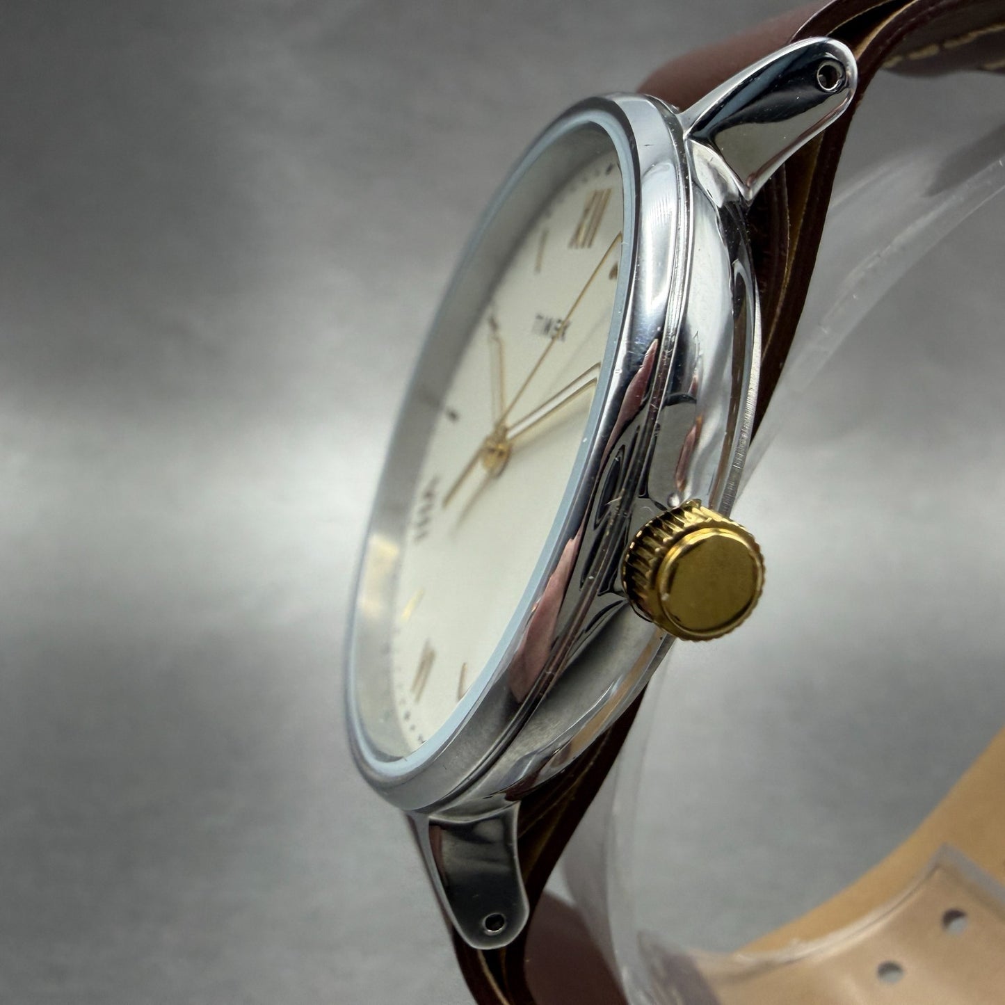 Timex Southveiw Watch Men 41mm Cream Dial Silver Tone TW2R80400 New Battery2