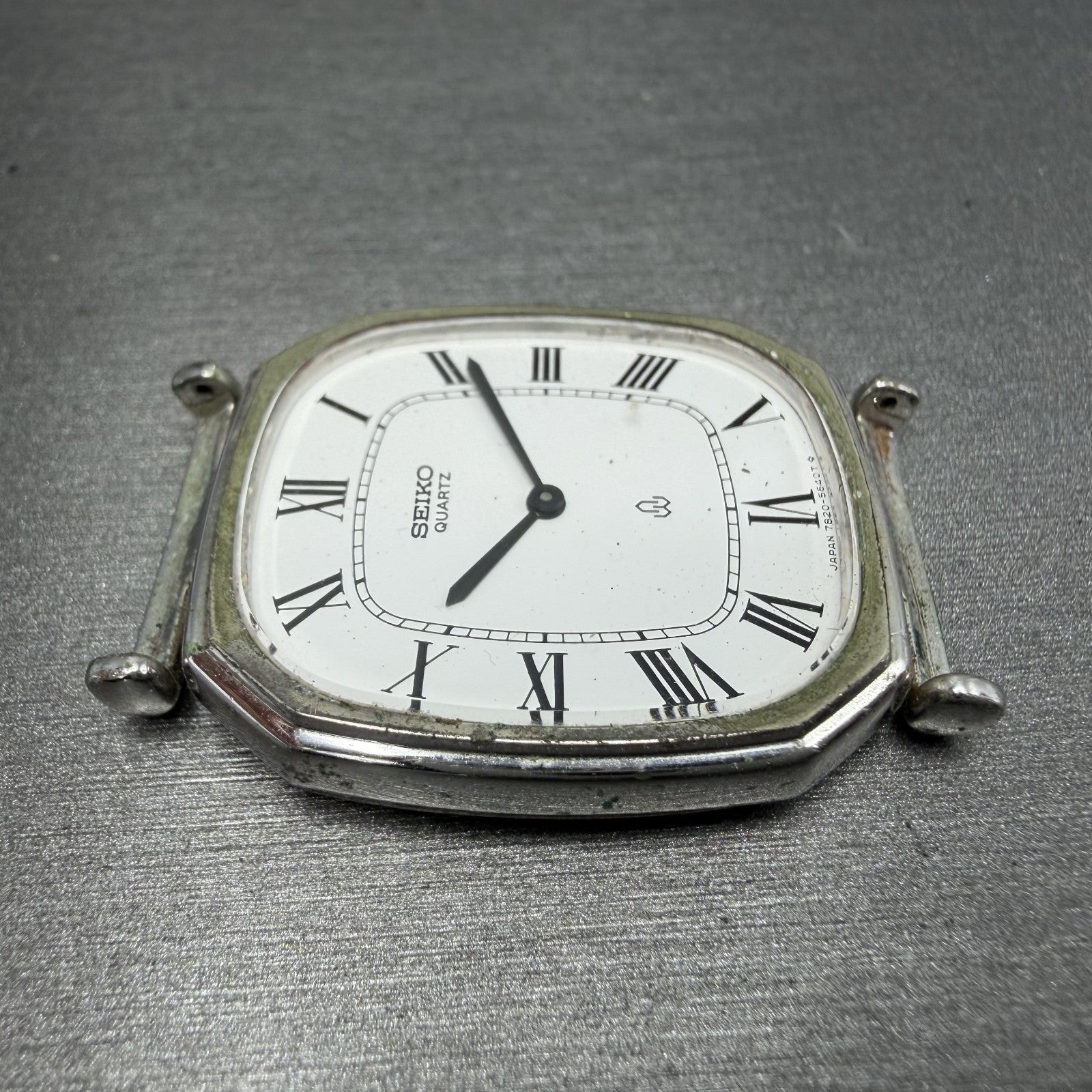Seiko Watch Men 29mm White Dial White Dial Silver Tone 7820-5480 NewBattery3