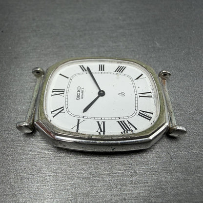 Seiko Watch Men 29mm White Dial White Dial Silver Tone 7820-5480 NewBattery3