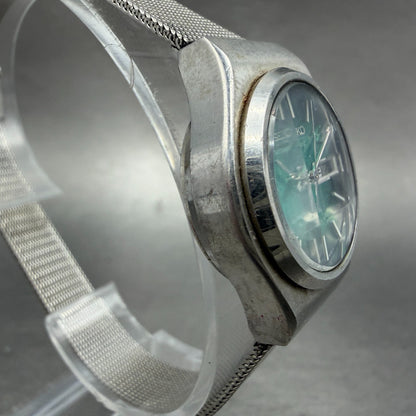 Seiko Automatic Watch Women 25mm Green Dial Silver Tone Daydate 2706-0380 Runs3