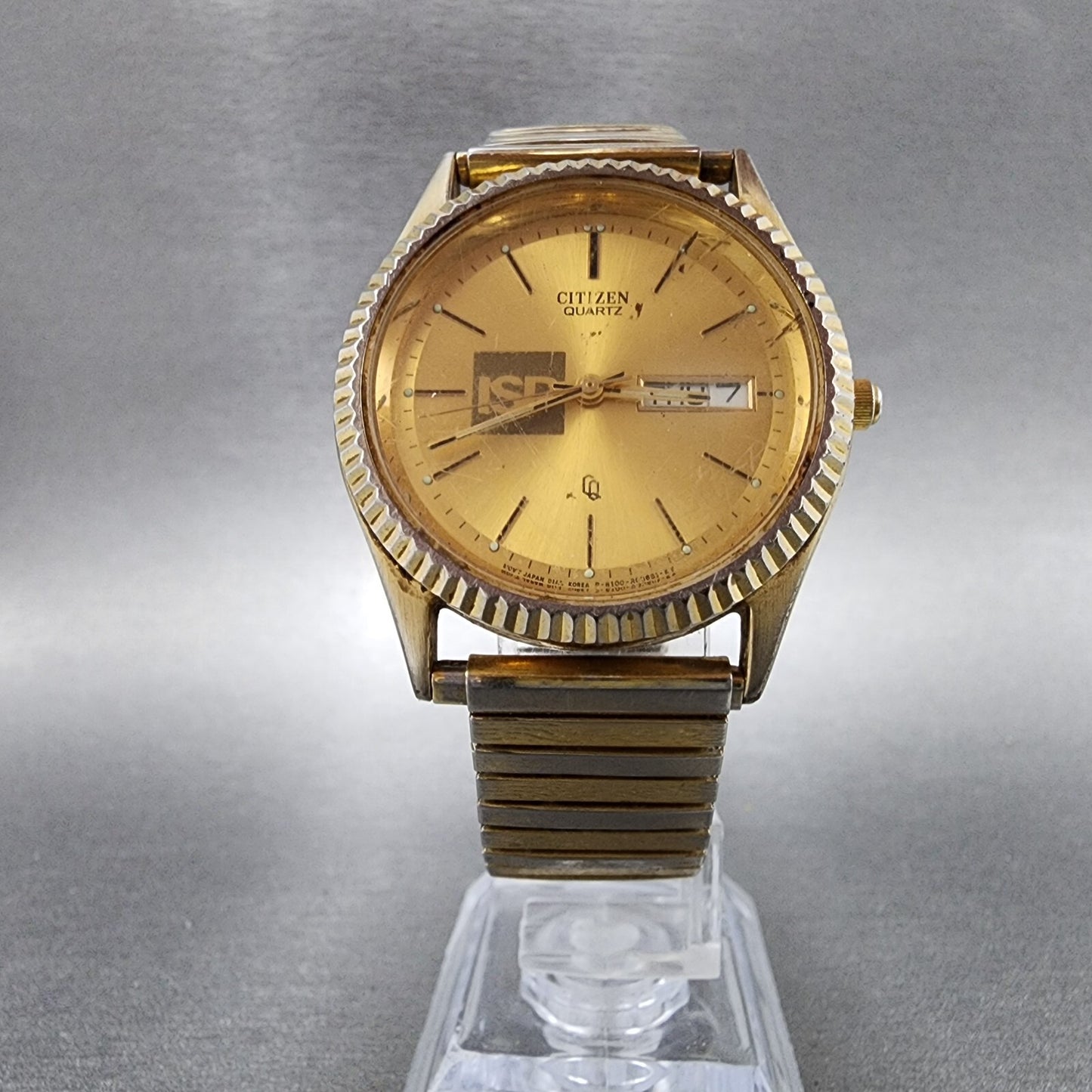 Citizen CQ President Watch Men 35mm Gold Dial Gold Tone 1100R12543 PARTS6