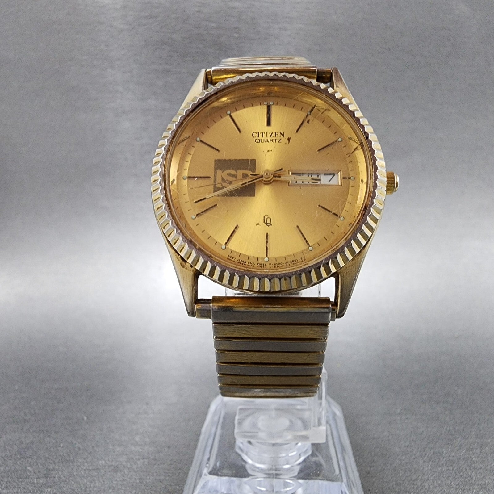 Citizen CQ President Watch Men 35mm Gold Dial Gold Tone 1100R12543 PARTS6