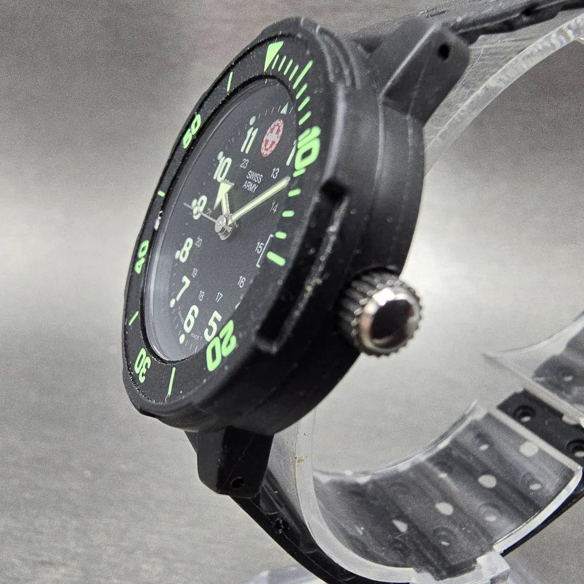 Victorinox Swiss Army Striker Watch Women 31mm Black Dial Black Tone Date PARTSK3