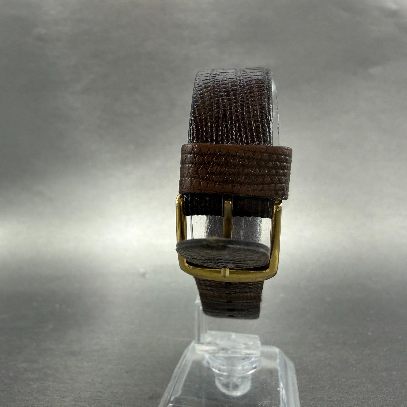 Seiko Watch Men 26mm Champagne Dial Gold Tone Rectangle 8621-5019 PARTS Vintage8