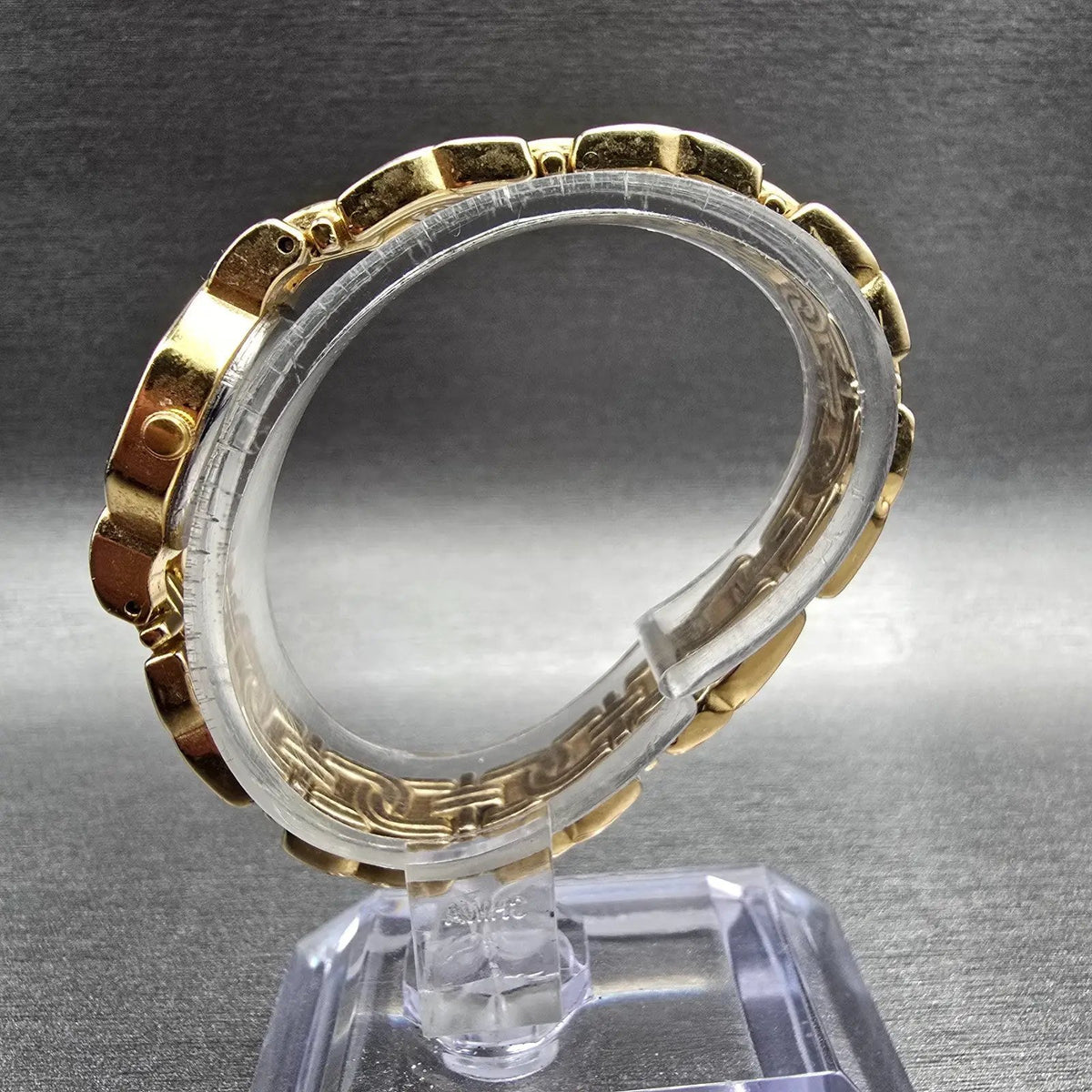 Citizen Watch Women 17mm Blue Dial Gold Tone Hexagon 3220-328353 New Battery6
