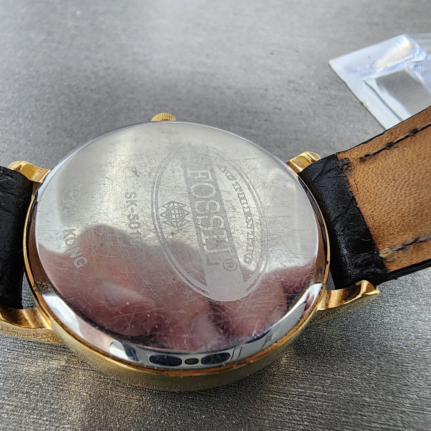 Fossil Watch Women 32mm Skeleton Dial Gold Tone Round SK5019 New Battery9