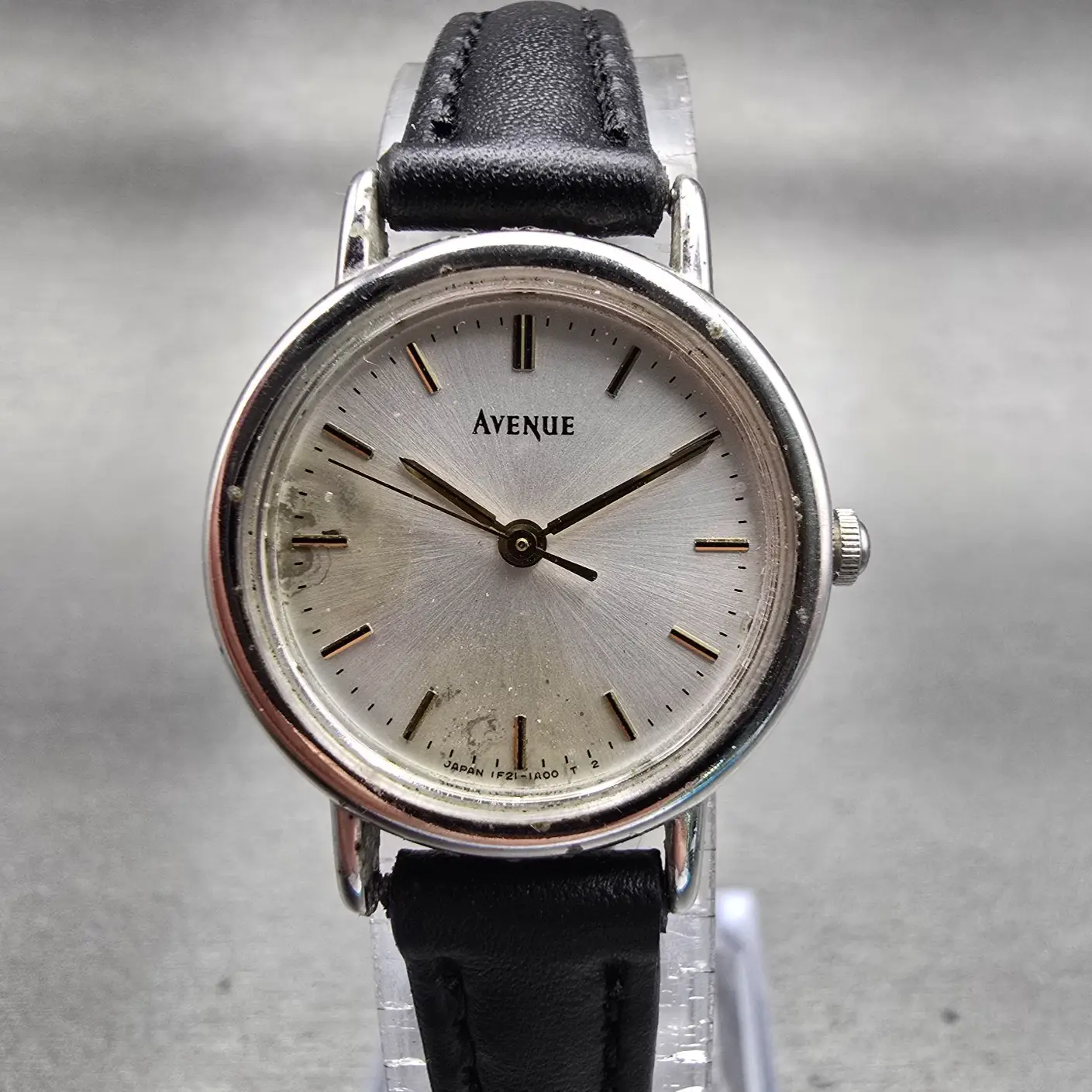 Seiko Avenue Watch Women 23mm Silver Dial Silver Tone Round 1F21-0C40 New Batt0