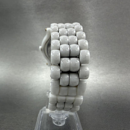 Stuhrling Fusion Watch Women 35mm MOP Dial Whiter Ceramic Diamond Bezel New Batt7