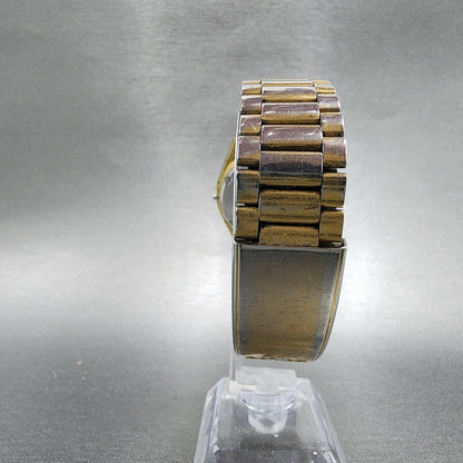 Seiko SQ Watch Men 35mm Cream Dial Gold Tone Daydate Round 8123-7239 PARTS