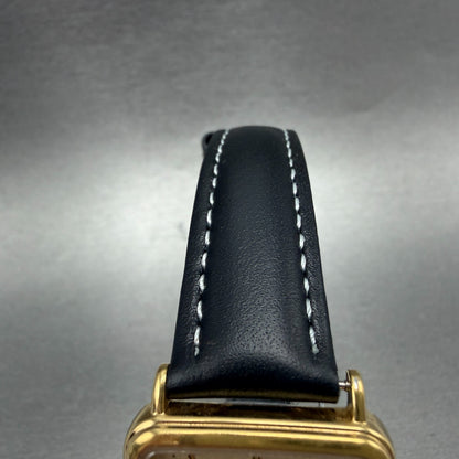 Seiko Spirit Tank Watch Men 26mm Champagne Dial Gold 5e21-5b50 New Battery HN74