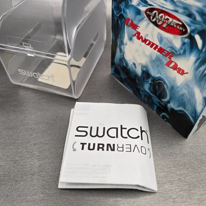 Swatch Turn Over James Bond Die Another Day Watch Men 29mm SUFB100 New Batt NOS11