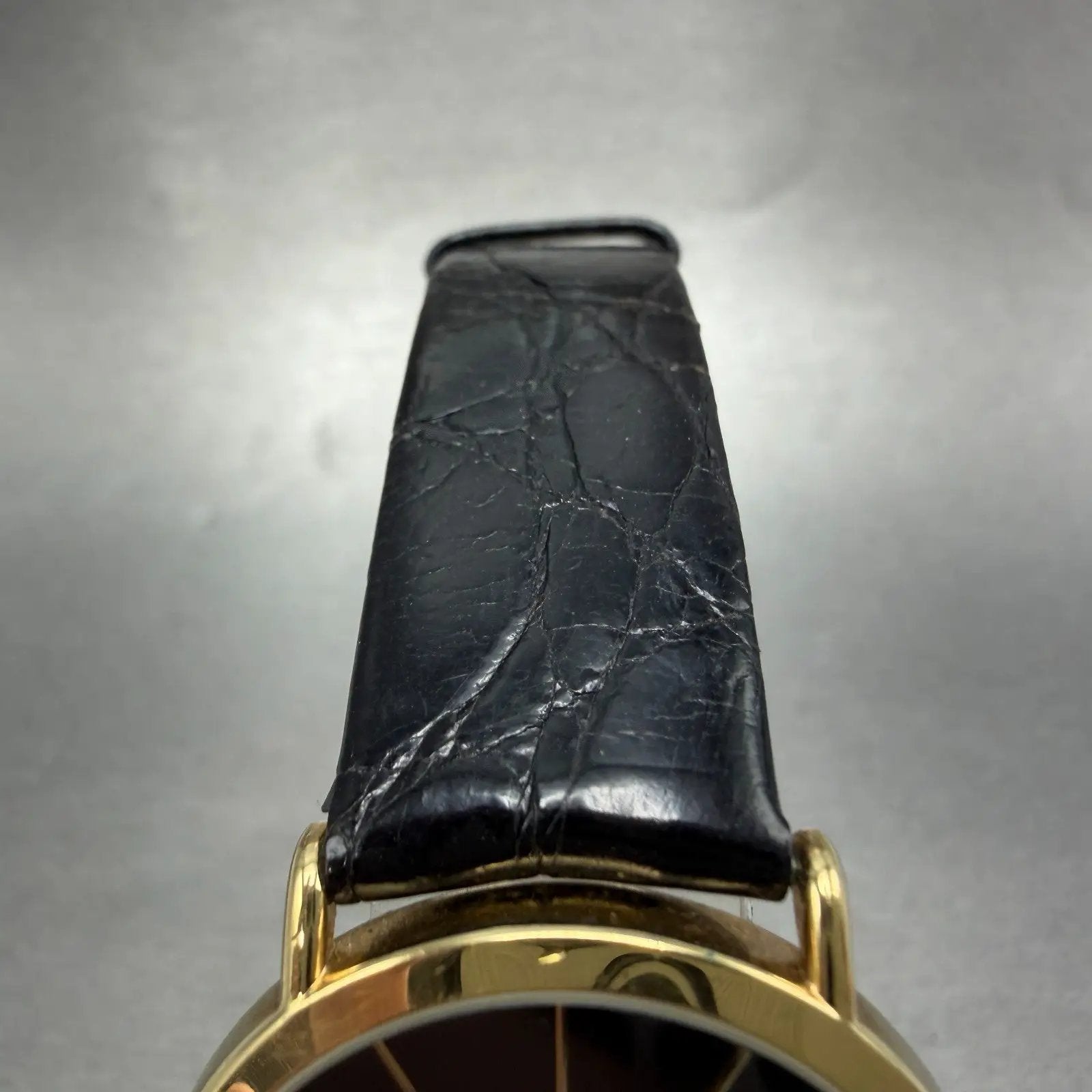 Raymond Weil Watch Men 31mm Black Dial Gold Plated Date Round 5507 New Battery4