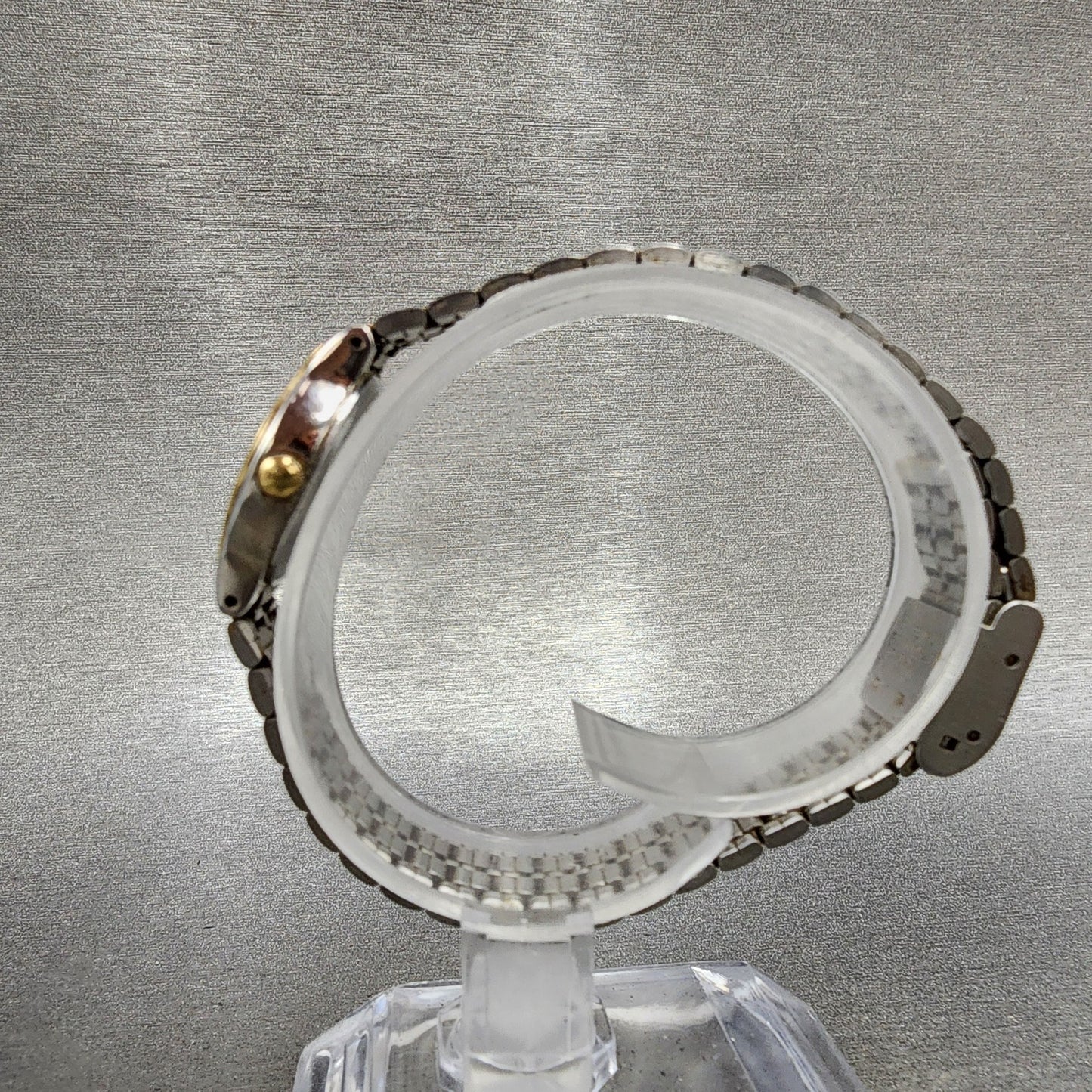 Seiko SX Watch Women 19mm Cream Dial Two Tone Round V4010281 New Battery VTG7