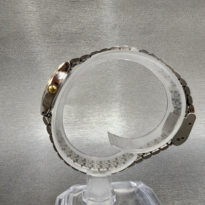 Seiko SX Watch Women 19mm Cream Dial Two Tone Round V4010281 New Battery VTG7