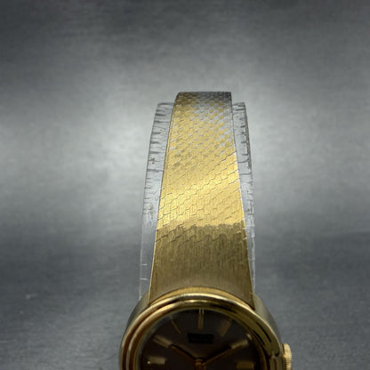 Seiko Watch Women 19mm Silver Dial Gold Tone Round 1400-8099 New Battery4