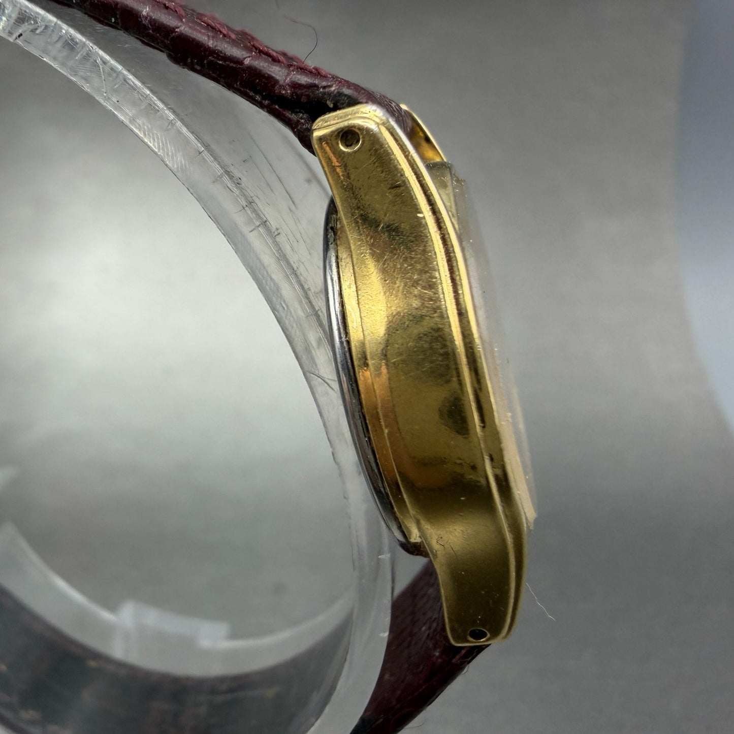 Seiko Watch Women 22mm Champagne Dial Gold Tone Round Daydate 7N83-6029 New Batt3