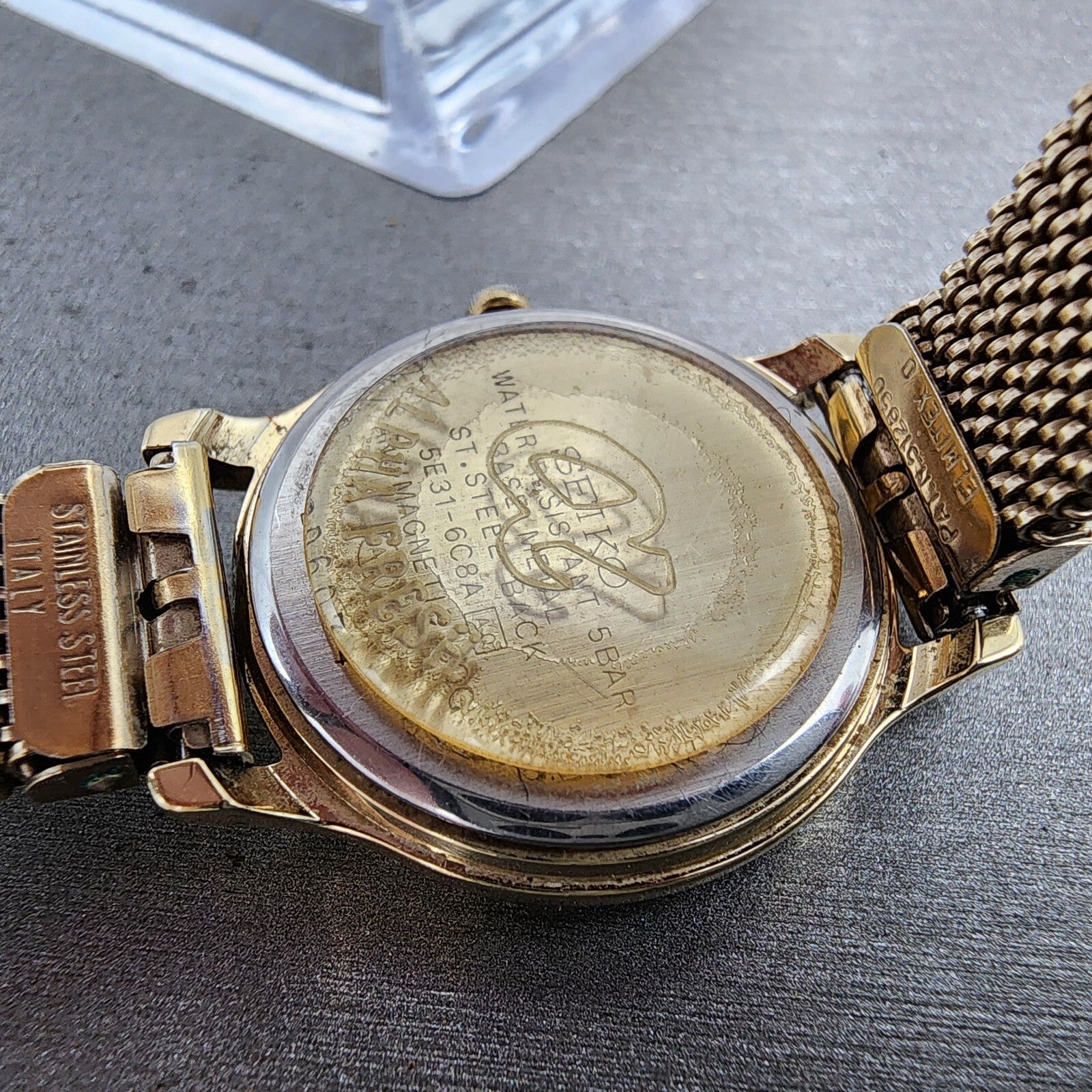 Seiko Spirit Watch Women 26mm Cream Dial Gold Tone 5e316c8a New Battery9