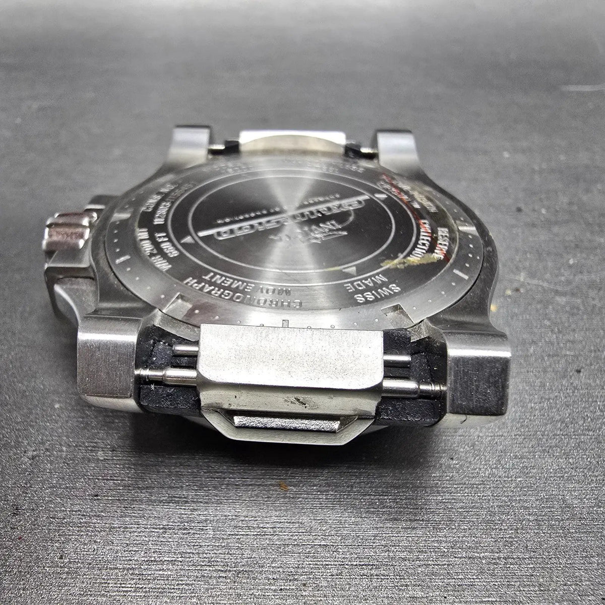 Invicta Reserve Excursion Chronograph Watch Men 50mm Black Dial Steel Daydate8