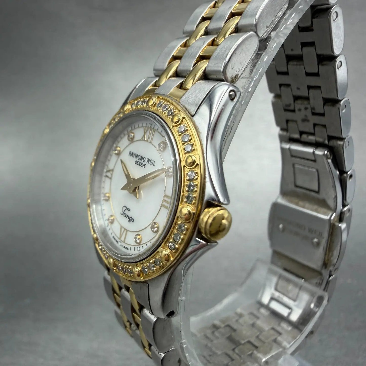 Raymond Weil Tango Watch Women 23mm MOP Dial Steel Diamond Bezel 5790 New batt2