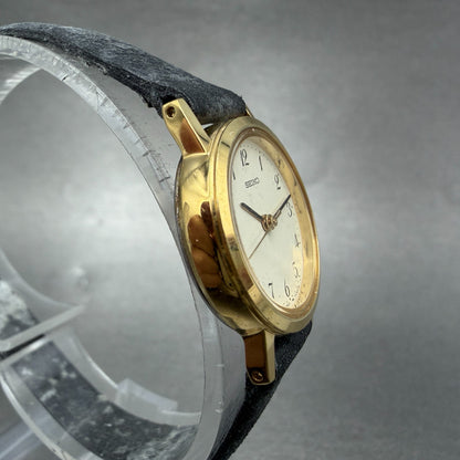 Seiko Watch Women 21mm Cream Dial Gold Tone Round 4N21-0042 New Battery Vintage3