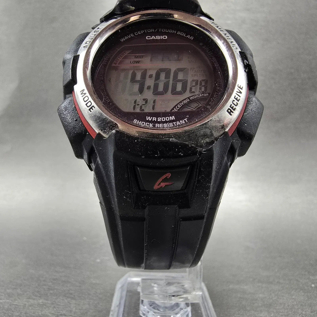 Casio G-Shock GW-300 Watch Men 43mm Digital Black Alarm Chrono Works Solar READ!5