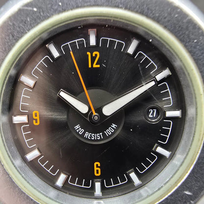 Nike Oregon Watch Men 45mm Black Dial Aluminum Date Round WA0021 New Battery2