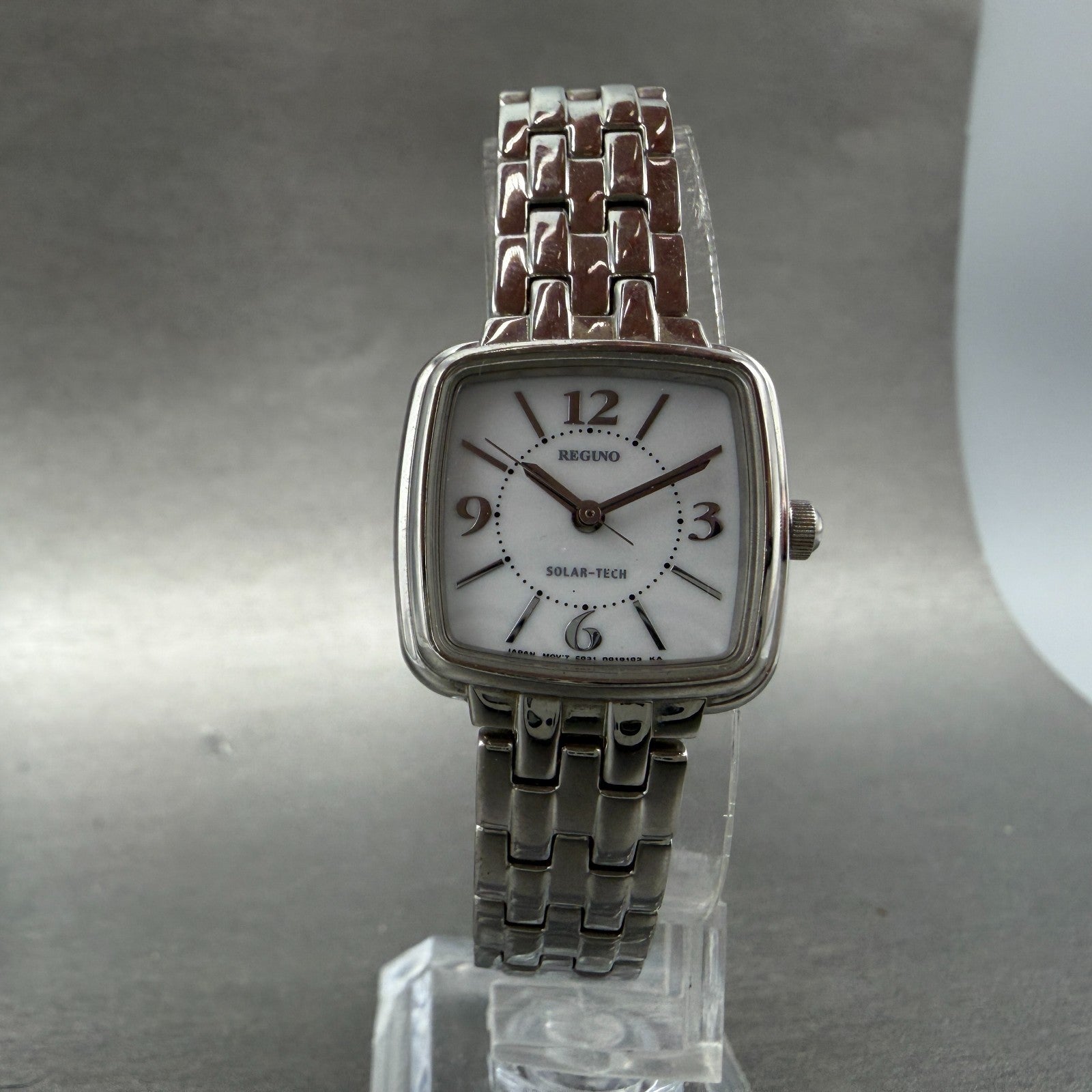 Citizen Reguno Solar Watch Women 23mm White Dial Silver Tone E031-R005288 Runs5