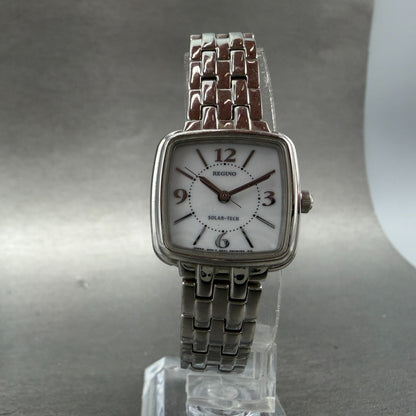 Citizen Reguno Solar Watch Women 23mm White Dial Silver Tone E031-R005288 Runs5