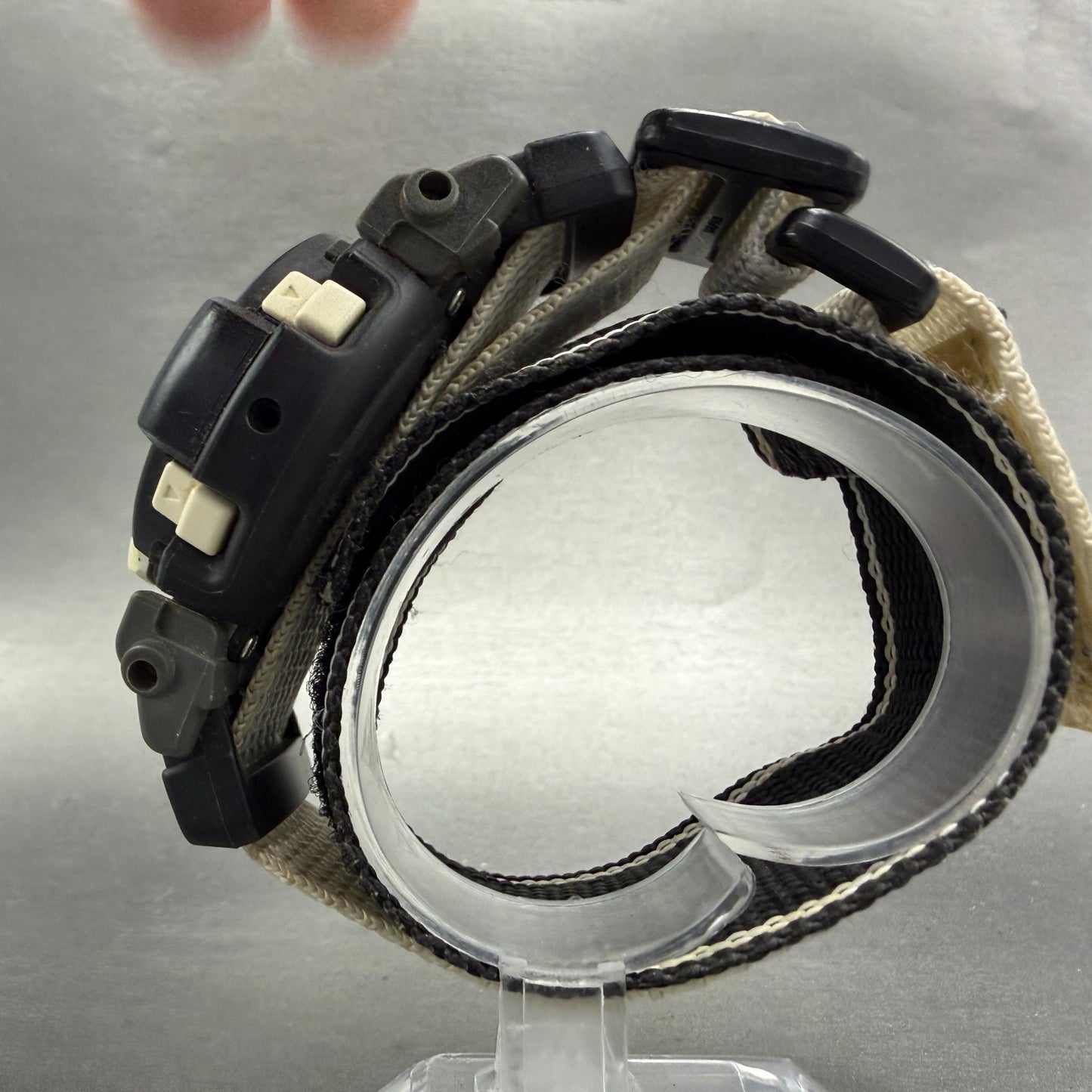 Casio G-Shock DW-002 Watch Men 48mm Digital Black White Round Fox Fire New Batt6