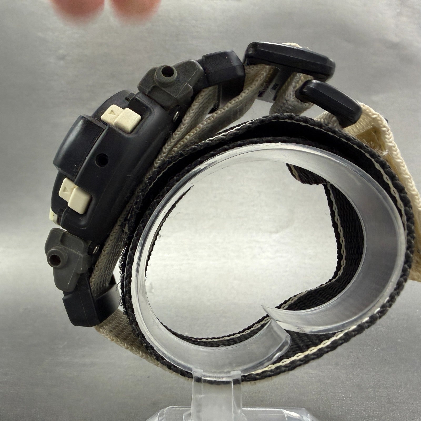 Casio G-Shock DW-002 Watch Men 48mm Digital Black White Round Fox Fire New Batt6
