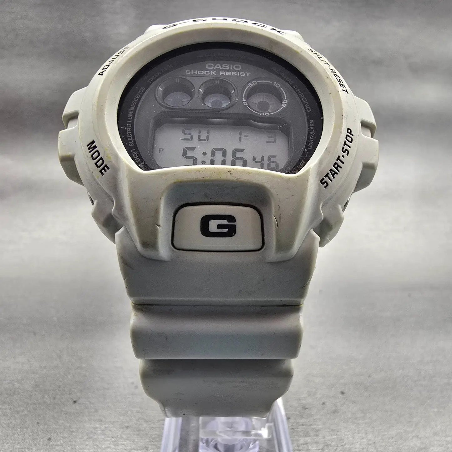 Casio G-Shock DW-6900FS Watch Men 51mm Black White Chronograph Alarm New Battery5