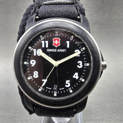 Victorinox Swiss Army Original SAI Watch Men 38mm Black Dial Steel Date PARTS0