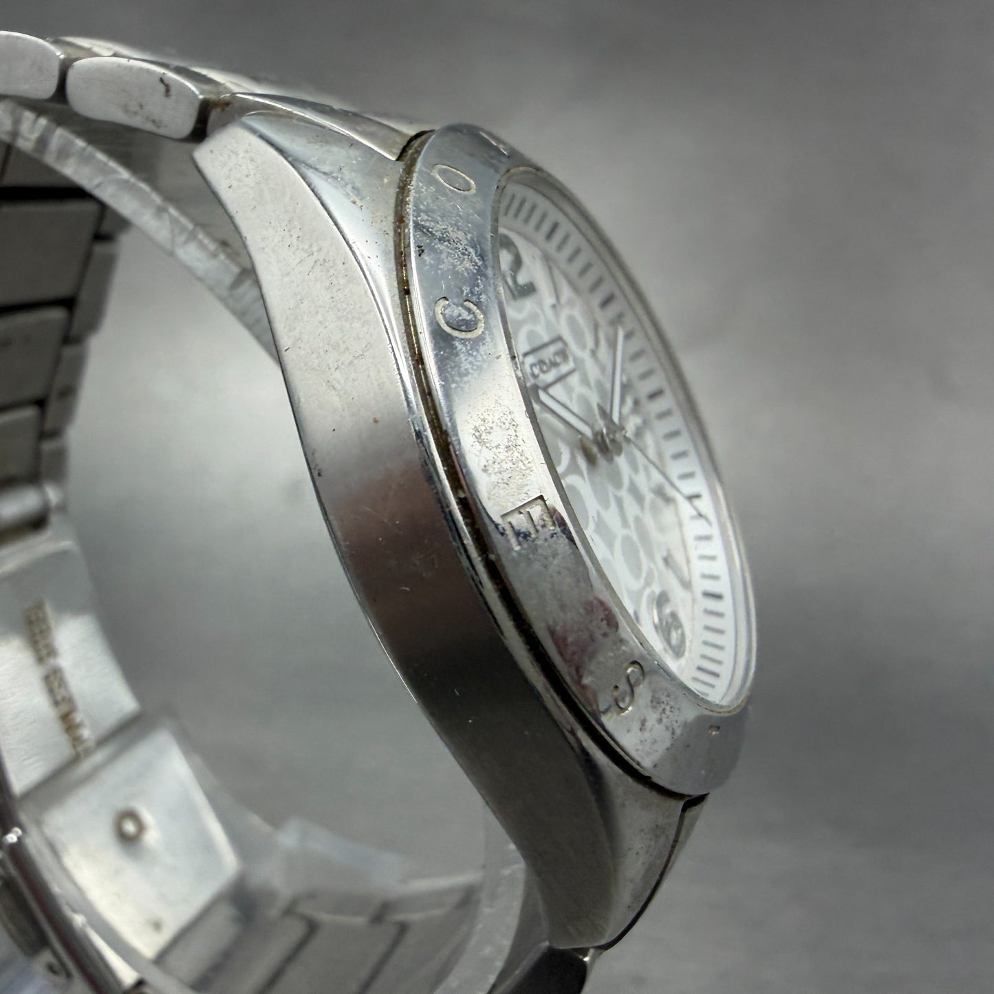 Coach Tristen Watch Women 34mm Silver Dial Silver  Round CA.67.7.14.0689 NewBatt3