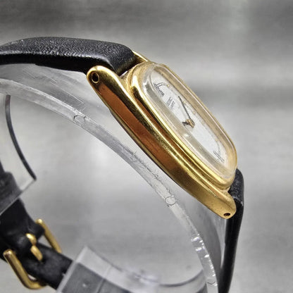 Seiko Watch Women 15mm White Dial Gold Tone Oval 1320-5769 New Battery Vintage3