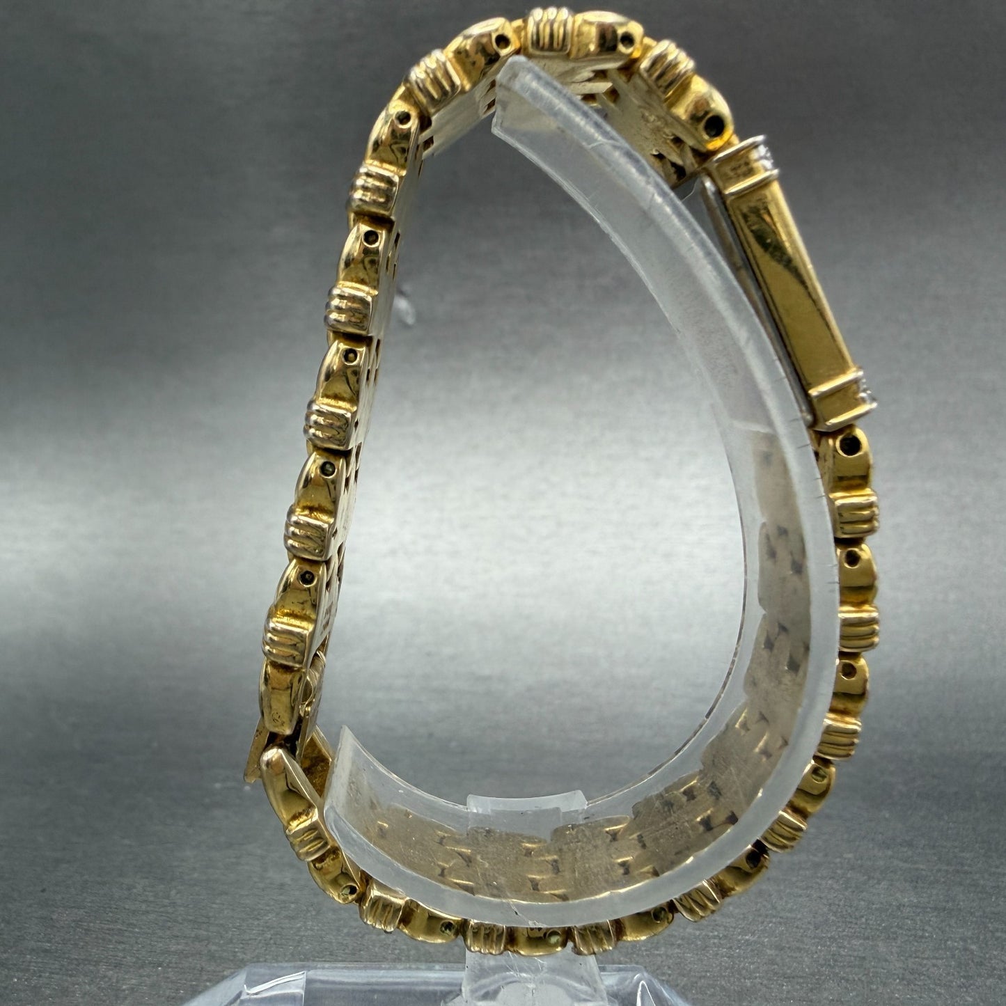 Citizen Elegance Tank Watch Women 13mm MOP Dial Gold Tone 5421-S64461 New Batt8
