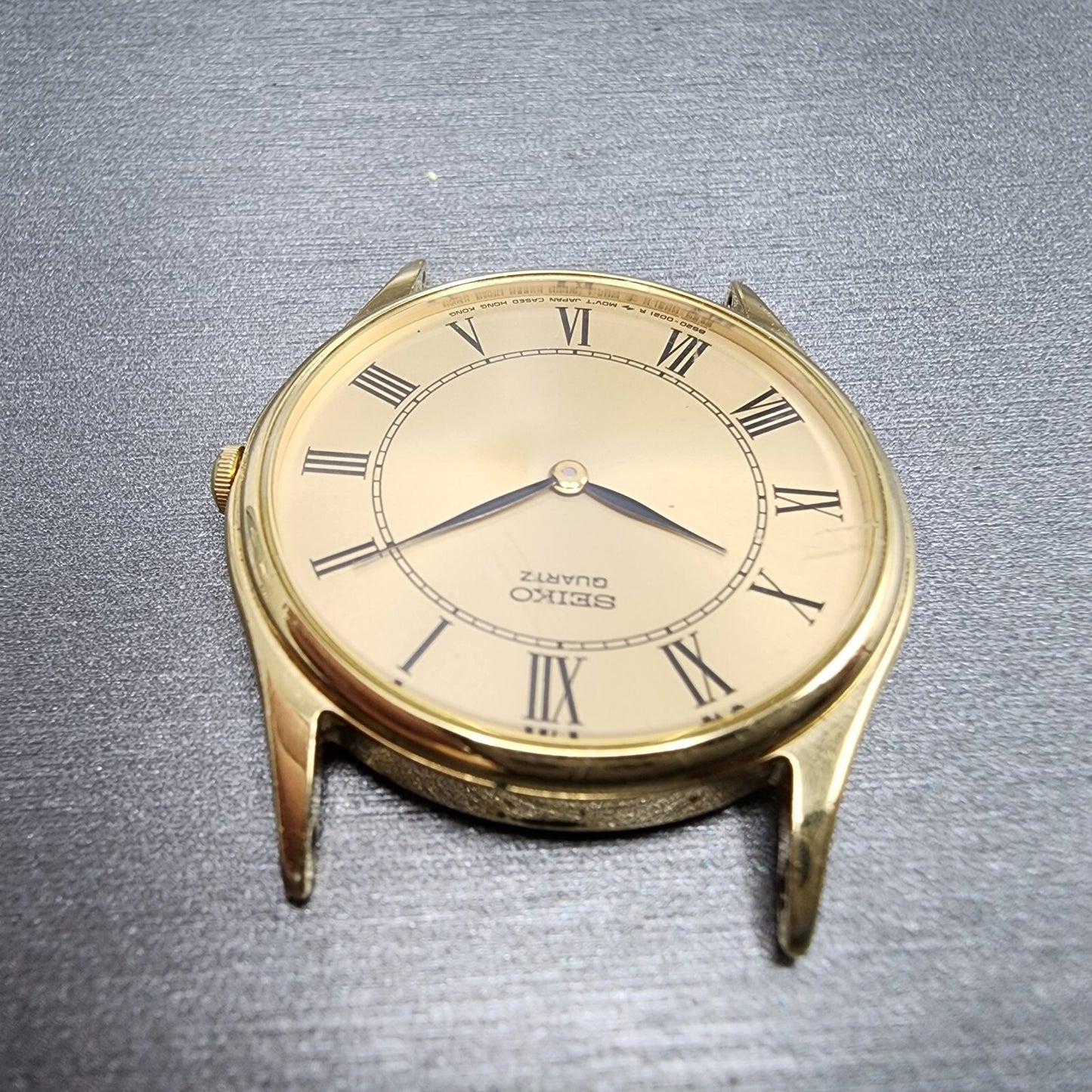 Seiko Watch Men 32mm Gold Dial Gold Tone Round 86200010 PARTS5