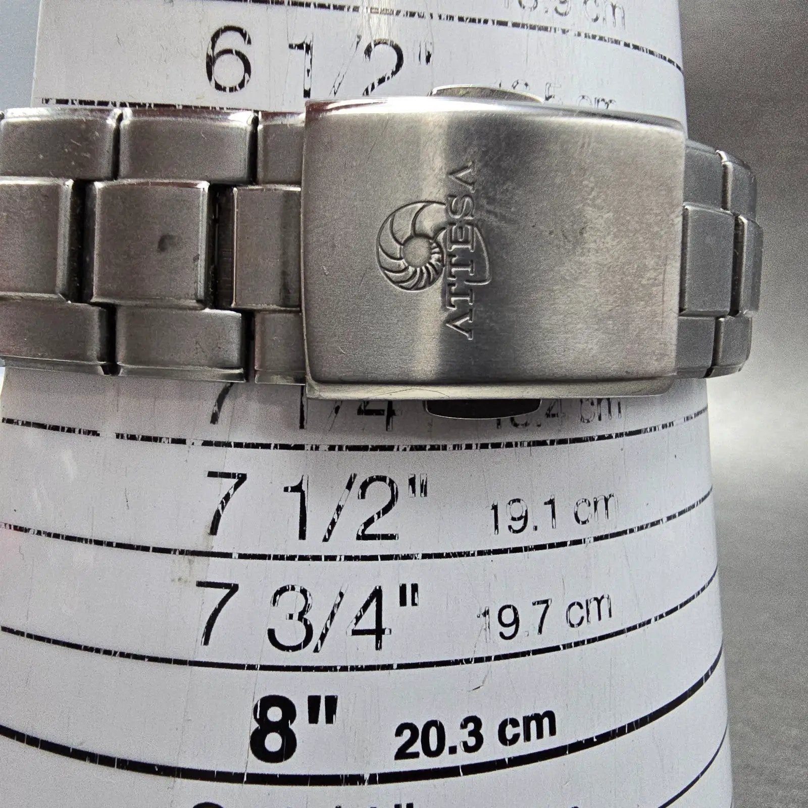 Citizen Eco-Drive Attesa Watch Men 38mm White Dial Titanium Atomic Date PARTS! P11