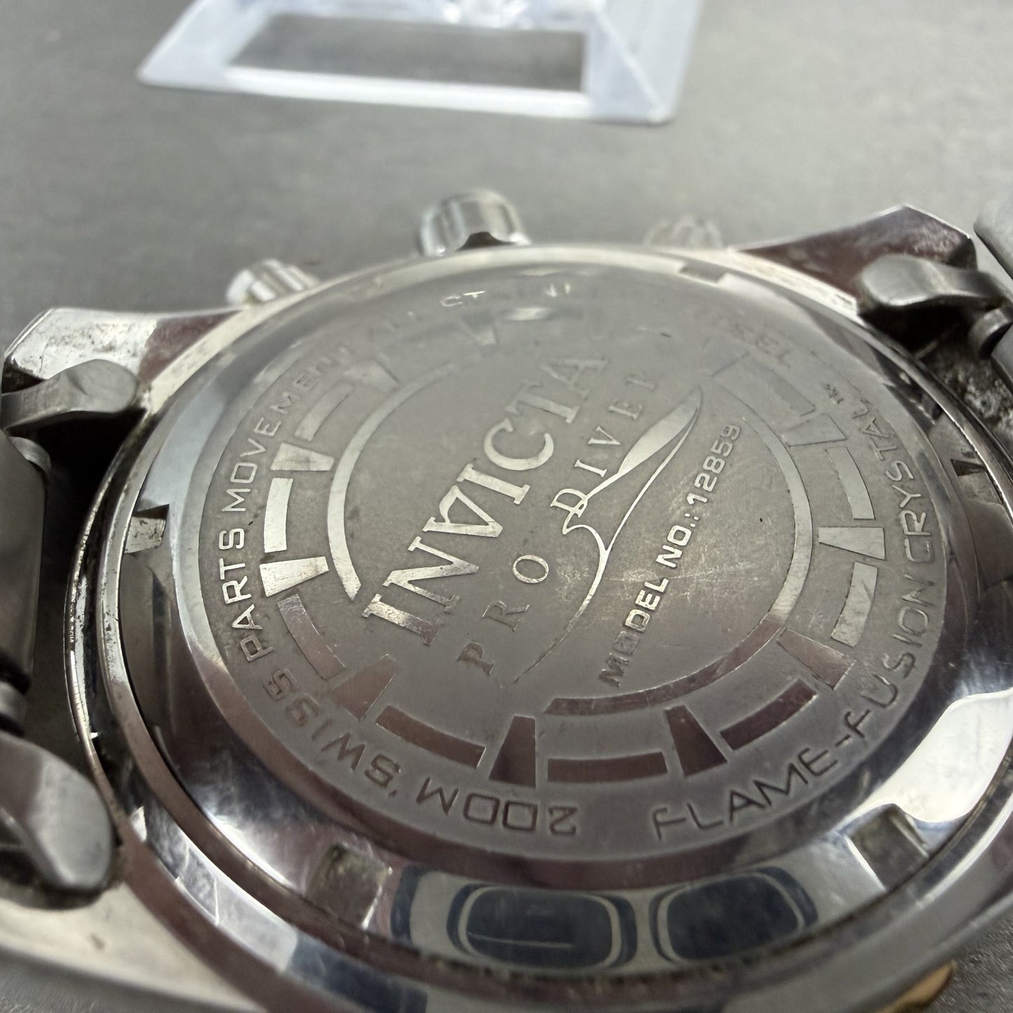 Invicta Pro Diver Chronograph Watch Men 43mm White Dial Steel Date 12859 New Bat9