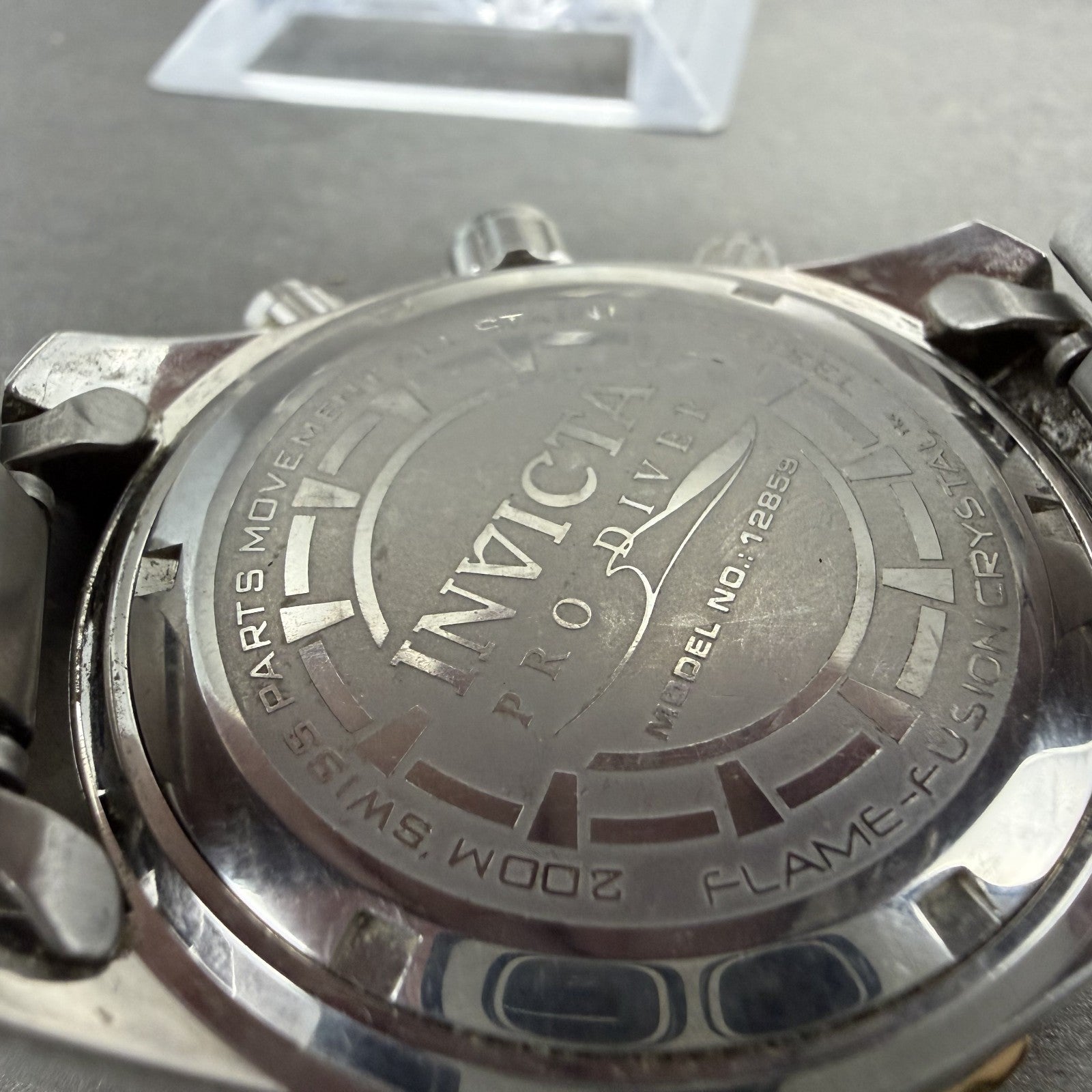 Invicta Pro Diver Chronograph Watch Men 43mm White Dial Steel Date 12859 New Bat9