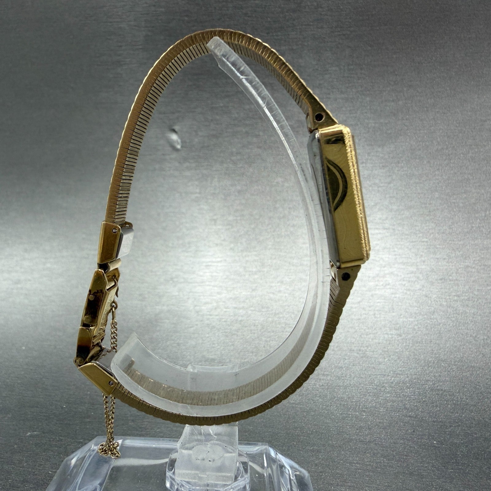 Seiko Tank Watch Women 13mm Brown Dial Gold Tone Rectangle 1320-5299 New Battery8
