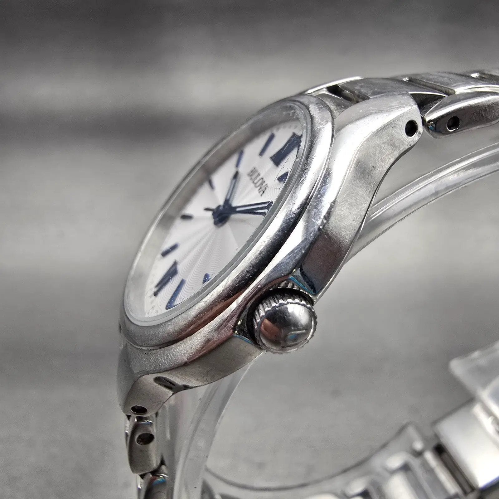 Bulova Watch Women 28mm White Dial Silver Tone Round 96L215 New Battery2