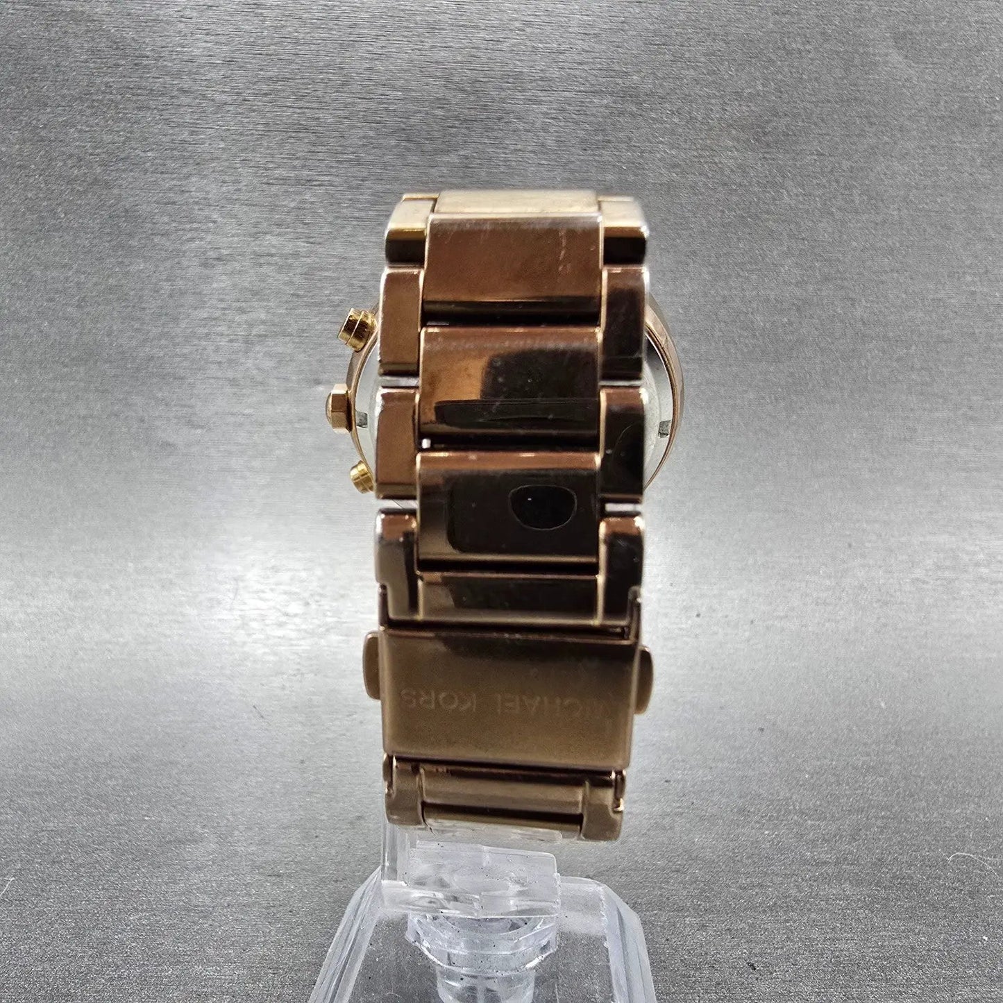 Michale Kors Parker Chronograph Watch Women 39mm MOP Dial Rose Gold Tone NewBat7